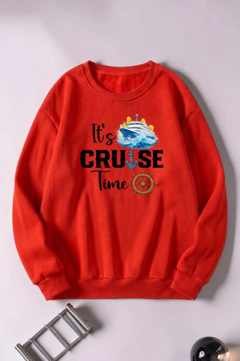 سویشرت یقهگرد چاپی Cruise یونیسکس uyguntarz
