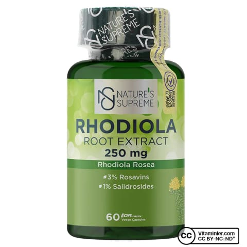 Nature's Supreme رودیولا ریشه عصاره 60 کپسول