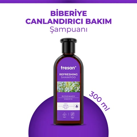 شامپوی تقویتی و احیاکننده رزماری Tresan 300 میلیلیتر
