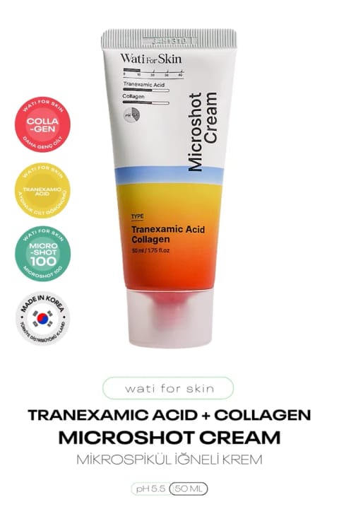 wati for skin کرم میکرو اسپیکول سوزنی حاوی Tranexamic Acid و Collagen