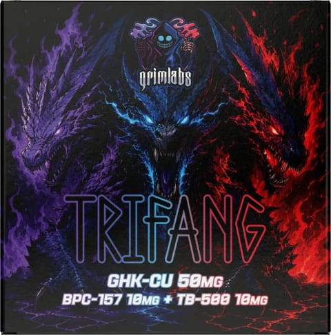 Grimlabs TRIFANG GLOW GHK-CU 50MG BPC157 10MG + TB500 10MG + BAC WATER
