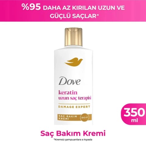 Dove Keratin ماسک ترمیمکننده موی بلند ۳۵۰ میلیلیتر