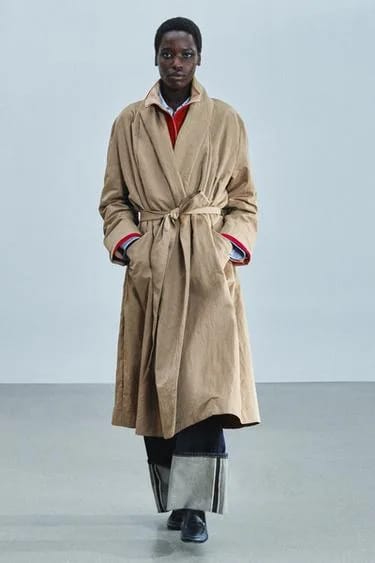 ترنچ کت کمربنددار ZW COLLECTION