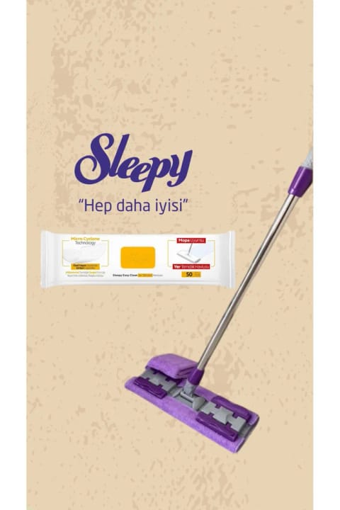 Sleepy Mop تی مخصوص با ۵۰ برگ و گیره