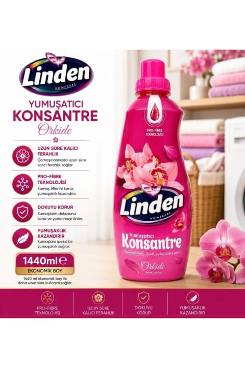 Linden نرمکننده غلیظ ارکیده 1440 میلیلیتر
