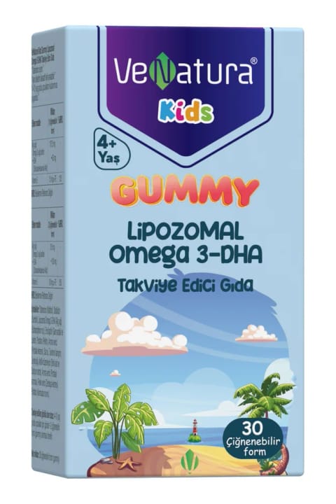 VeNatura Gummy Kids Lipozomal Omega 3 DHA 30 قرص جویدنی
