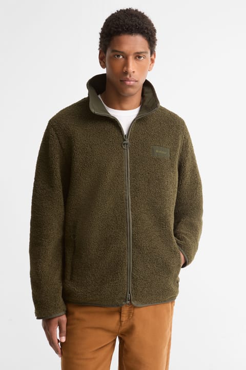 کاپشن پولار برگشت‌پذیر Barbour SG71 رنگ Sage