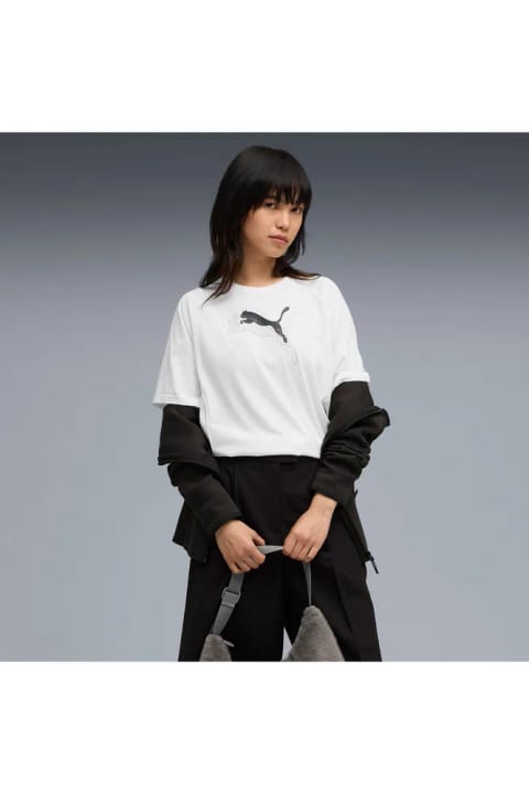 تی‌شرت زنانه Puma Evostripe Graphic سفید