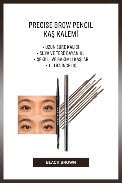 BOBBI BROWN Precise Brow Pencil مداد ابرو - مشکی قهوه‌ای