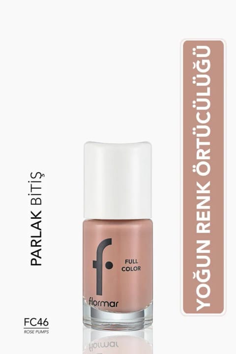 Flormar Full Color Nail Enamel - Fc46 Rose Pumps