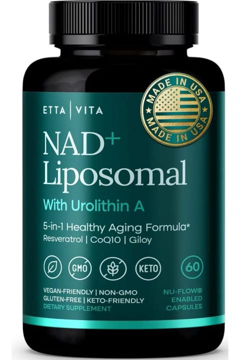 Etta Vita Nad+ Liposomal Urolithin-A 60 کپسول ساخت آمریکا DaphneLabs