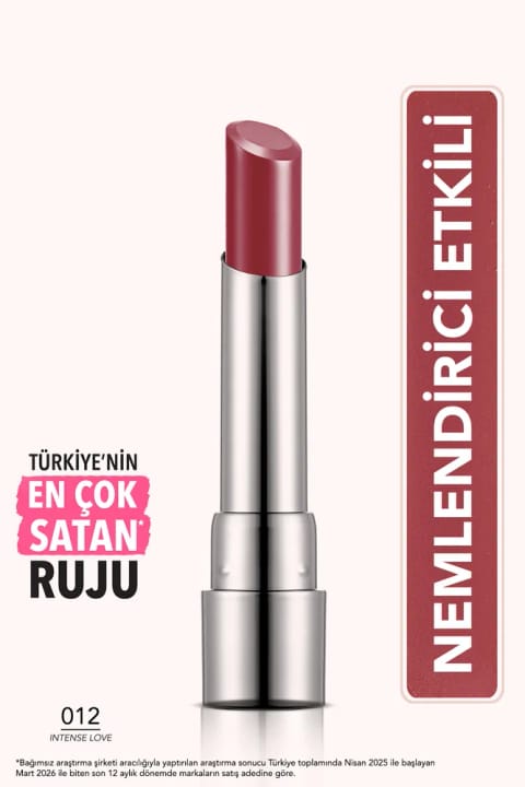 Flormar رژ لب مرطوب‌کننده براق (بنفش-قهوه‌ای) - Sheer Up Sls. - 012 Intense Lov...