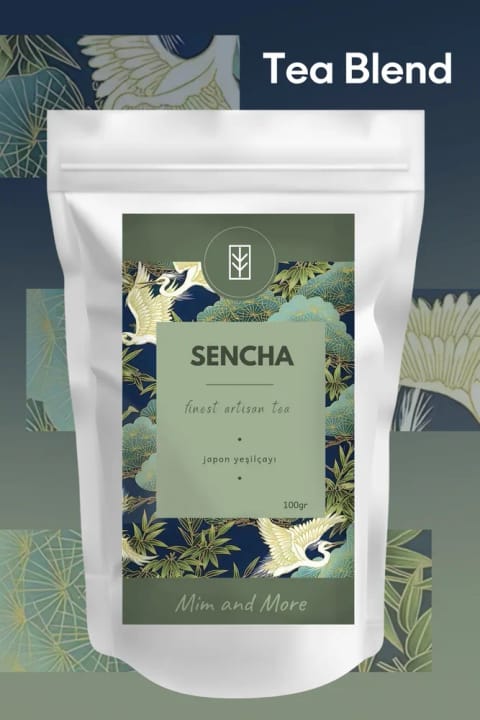 Mim and More Sencha Tea - چای سبز خالص ژاپنی، 100 گرم