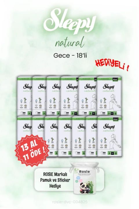Sleepy Natural شبانه 18 عددی