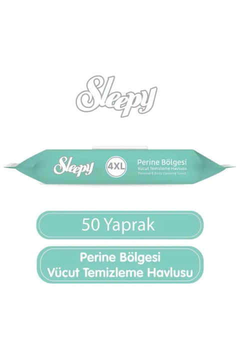Sleepy دستمال مرطوب بدن ناحیه پرینه ۵۰ برگی