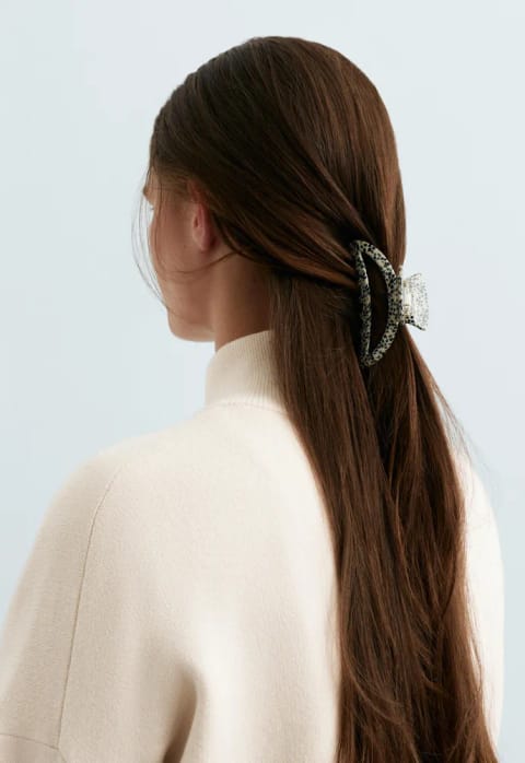 Large Marbled Hair Clip