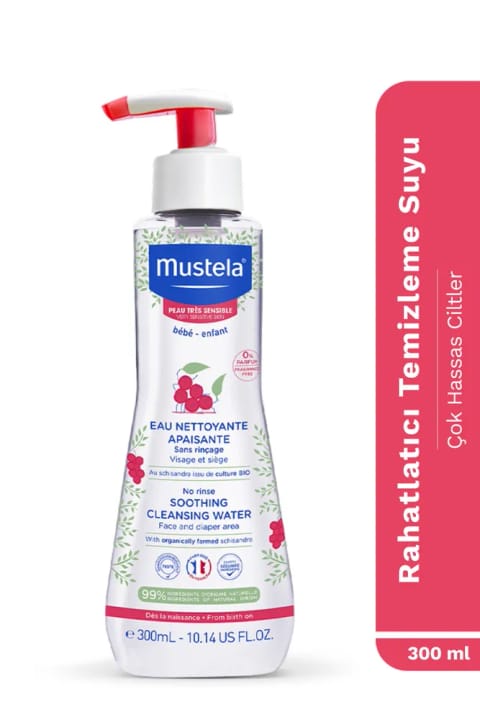Mustela شوینده بدون نیاز به آبکشی برای پوستهای بسیار حساس 300 میلیلیتر