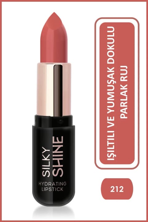 Golden Rose Silky Shine Hydrating Lipstick - رژ لب مرطوبکننده شماره 212