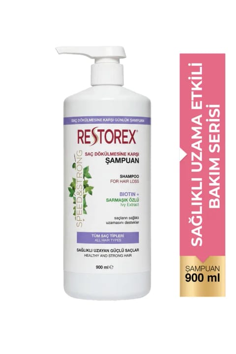 شامپو آنتی ریزش مو Restorex 900 میلی‌لیتر - موثر در رشد سالم