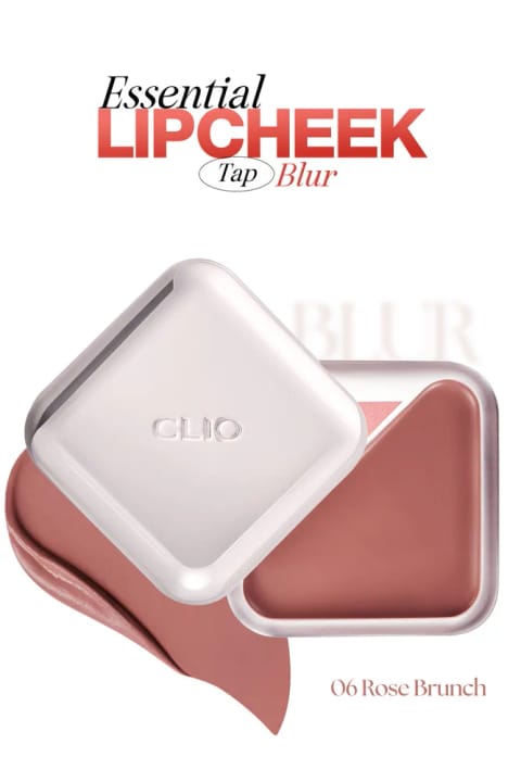 CLIO بالم رنگی لب و گونه، مات صاف Essential Lipcheek Tap B... — 06 Rose Brunch