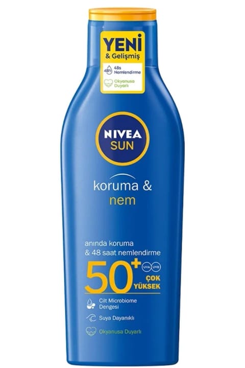 NIVEA لوسیون ضدآفتاب محافظت و آبرسانی 50+ SPF 200ml