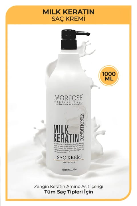 Morfose Milk Therapy Keratin ماسک مو 1000 میلیلیتر - ضد ریزش مو...
