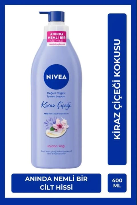 NIVEA لوسیون بدن گل شکوفه گیلاس و روغن جوجوبا 400 میلیلیتر