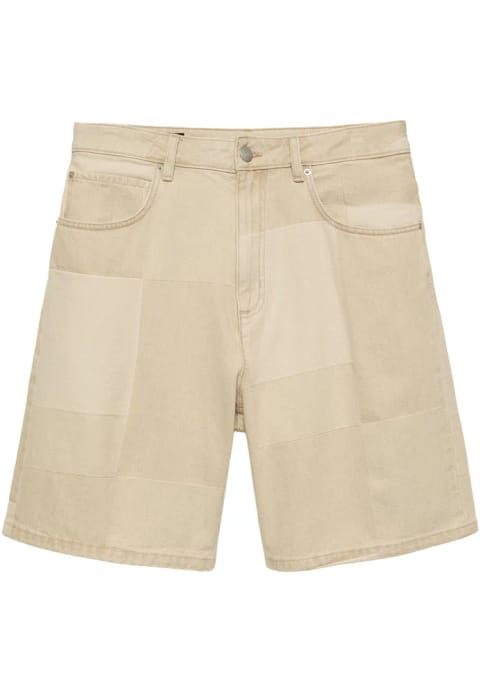 شورت برمودا جین ژاکارد pullandbear