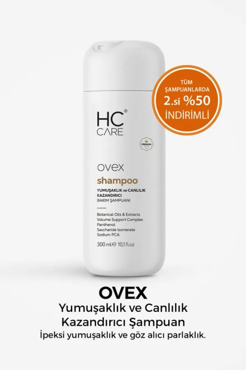 شامپو ابریشمی نرمی و درخشندگی Ovex