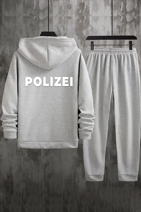 ست سویشرت و شلوار uyguntarz طرح Polizei با چاپ پشت