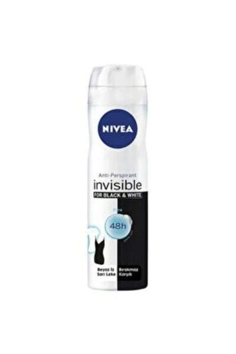 NIVEA Invisible Black & White Pure دئودورانت زنانه ۱۵۰ میلیلیتر