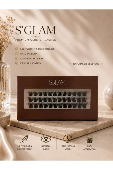 S'GLAM PRO. مژه مصنوعی تکی شماره F30