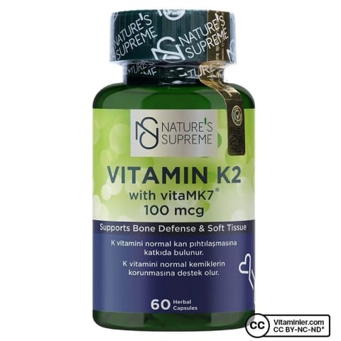 Nature's Supreme Vitamin K2 100 Mcg 60 کپسول