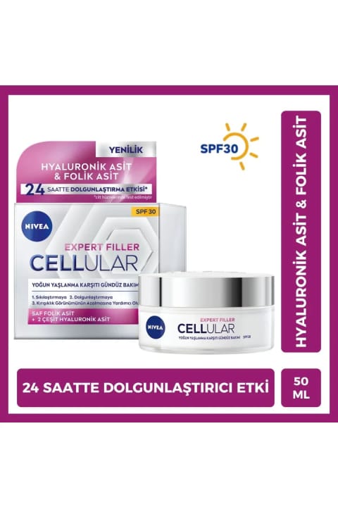 NIVEA SPF30 Cellular Expert Filler کرم روز ضد پیری 50ml