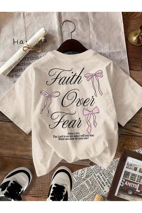 تی‌شرت طرح‌دار Fear Over Faith uyguntarz