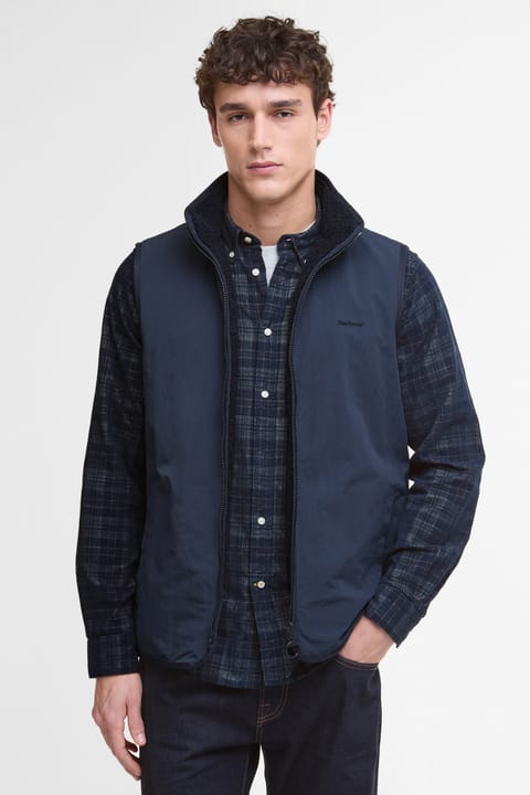 جلیقه پولار برگشت‌پذیر Barbour NY71 سرمه‌ای