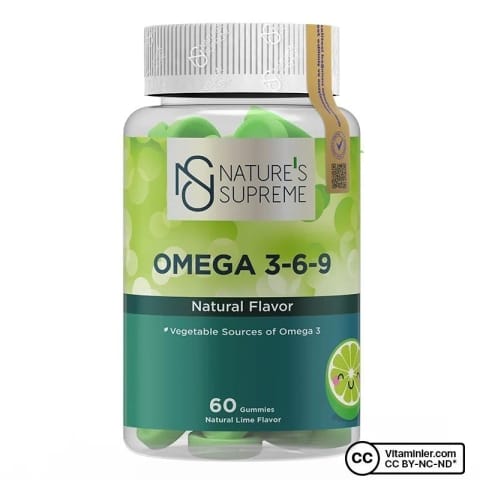 Nature's Supreme Gummies وگان امگا 3-6-9، 60 عددی جویدنی