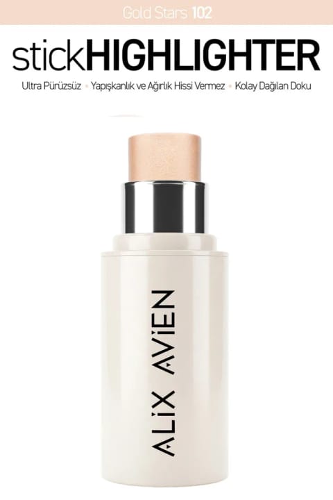 Alix Avien استیک هایلایتر کرم مرطوبکننده درخشان — 102 Gold Stars