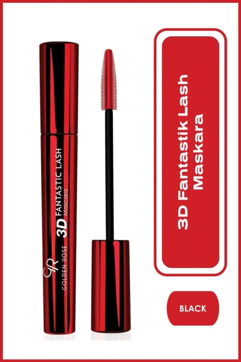 Golden Rose 3D Fantastic Lash Mascara - حجم و طول سهبعدی مشکی...