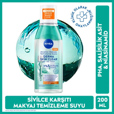 Nivea Derma Skin Clear Micellar Water 200ml