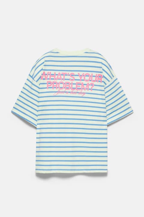 تیشرت اورسایز راهراه Pull&Bear