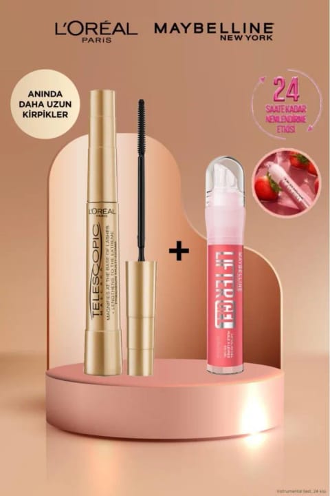 L'Oreal Paris Telescopic Gold مشکی و Lifter Gel درخشان مرطوبکننده...