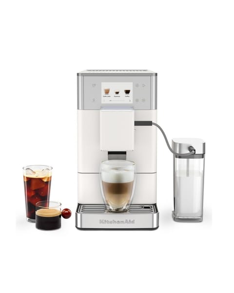 اسپرسوساز تمام‌اتوماتیک KitchenAid KF4 سفید پرسلنی