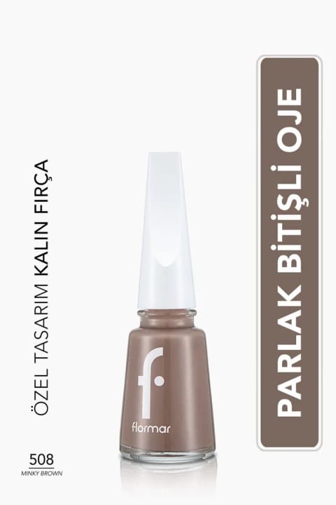 Flormar Nail Enamel 508 Minky Brown New