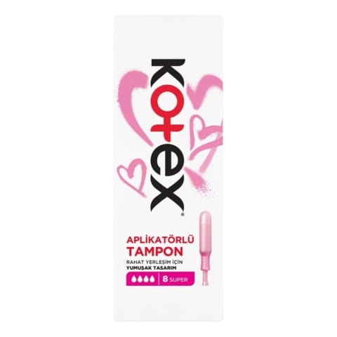 Kotex تامپون اپلیکاتوردار سوپر ۸ عددی