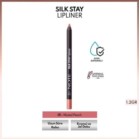 Note Silk Stay Lipliner 01 Muted Peach