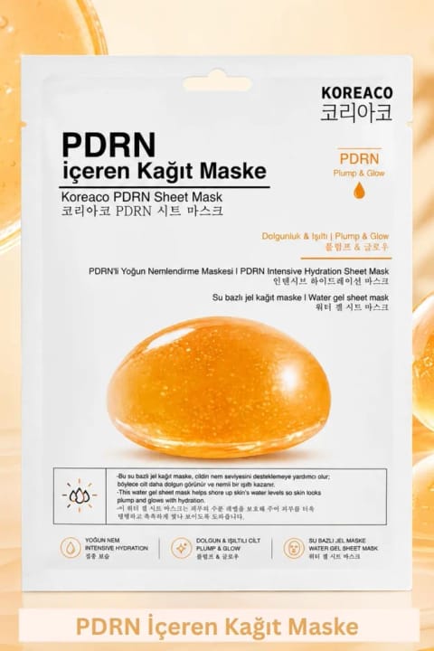 ماسک ورقهای KOREACO PDRN | کمک به ظاهر پوست حجیم و شاداب