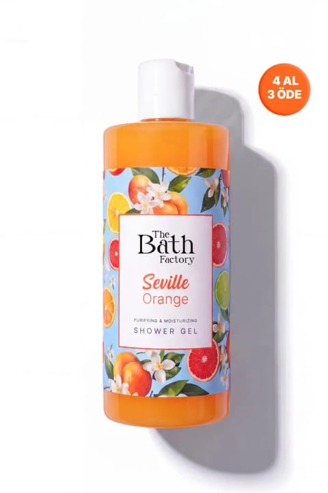 THE BATH FACTORY مرطوبکننده و مغذی دوش ژل پرتقال سویل 400 میلیلیتر