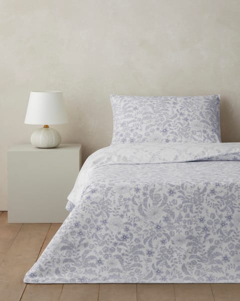 ست روکش لحاف یک‌نفره Vionne با ملحفه، اتوکشی آسان، 160x220 سانتی‌متر، یاسی