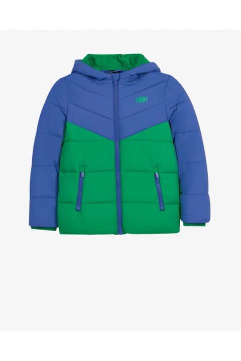 SKECHERS B Puffer Colorblock Jacket پسرانه بزرگ سرمهای SK2620140-0533